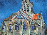 Paris Musee D'Orsay Vincent van Gogh 1890 Church at The Church in Auvers-sur-Oise